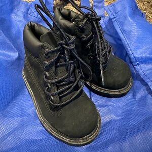 Timberland Kids Black Boots